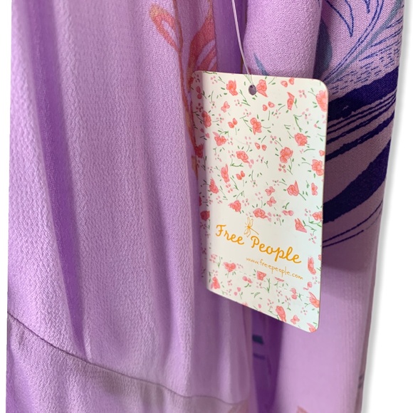 FREE PEOPLE Clear Skies Tunic Lilac M - Picture 4 of 6